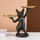 thumbnail image 4 of llavero de estatua de resina Francés Estatua Bandeja Arte Escritorio Estatuilla Mesa Decoración Regalo Negro, 4 of 7