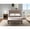 Antique Walnut, variant on East West Furniture  2 Piece Kendall Full Size Bedroom Set - Black