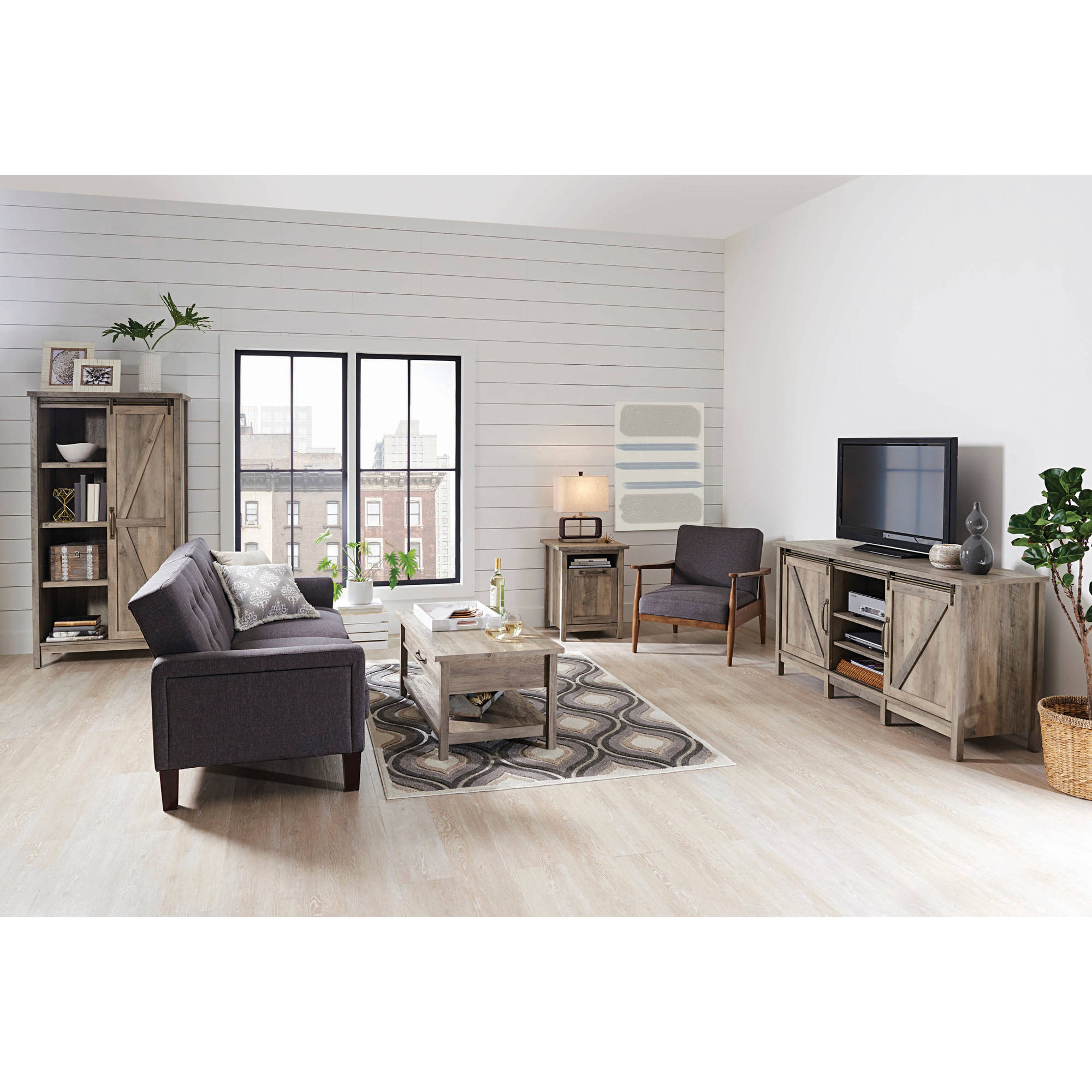 Better Homes & Gardens Modern Farmhouse Lift-Top Coffee Table, Rustic Gray photo 7