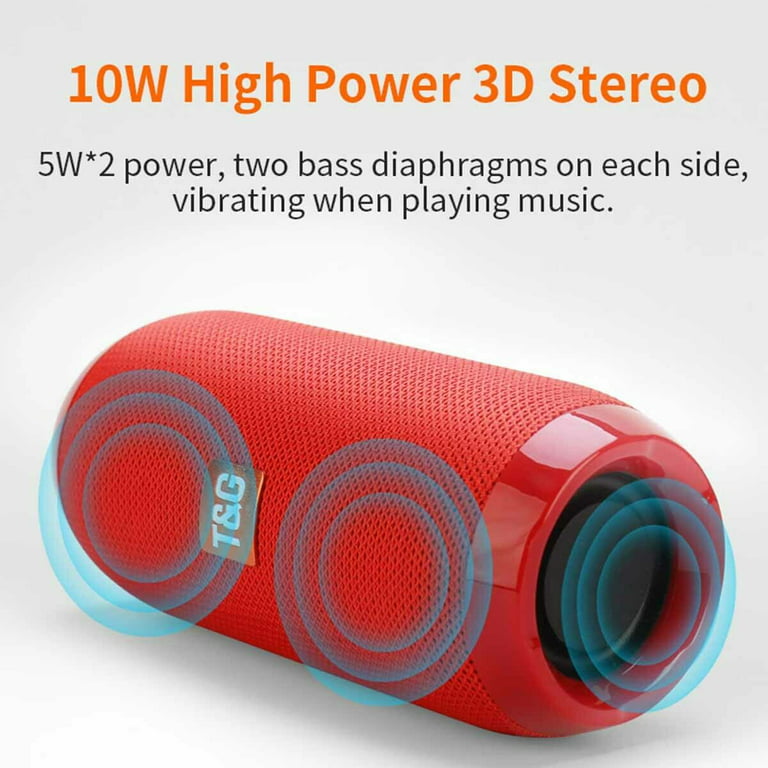 40W Portable Wireless Bluetooth Speaker Stereo Bass Loud USB AUX Cable FM  Gift