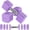Purple, variant on 22LBS Adjustable Dumbbells Set, Adjustable Weight Dumbbells with 4 Levels 4.4lb, 6.6lb, 8.8lb, 11lb, Hand Weights Sets for Women/Men Gym Full Workout