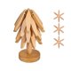 thumbnail image 1 of SGACAI Posavasos de madera con forma de árbol, salvamanteles de madera para platos calientes, forma decorativa de árbol de Navidad, 1 of 7