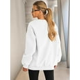 thumbnail image 6 of Crewneck Sweatshirts Women Oversized Preppy Sweatshirt Loose Fit Plain Cute Hoodies Y2K Fall  Pullover, 6 of 7