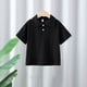 thumbnail image 1 of Blusa y camisa de manga corta con cuello vuelto Camisa de color liso para niños Camiseta de manga corta con solapa para bebé Top informal y versátil Camiseta de algodón para niños, 1 of 6