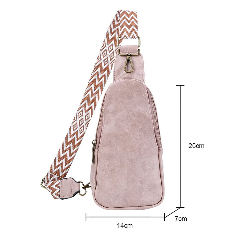 Sling Bag for Women PU Leather Sling Bag Small Crossbody Sling Backpack  Multipurpose Chest Bag for Women Cycling Hiking