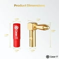 thumbnail image 5 of GearIT Right Angle Banana Plugs for Speaker Wire (6 Pairs, 12 Pieces), 90 Degree Pin Plug Type, 24K Gold Plated Insulated for Speaker Banana Jack Terminals, 5 of 7