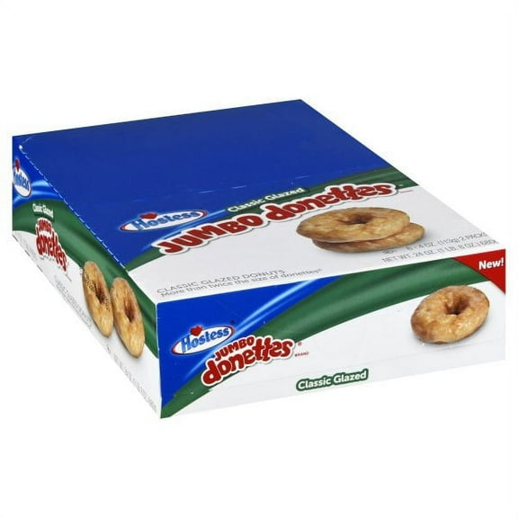 HOSTESS JUMBO DONUTS Classic Glazed 4 Ounce 2 Pack