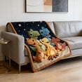 thumbnail image 5 of huayou Cute Dinosaur Blanket, Soft, Lightweight, Comfy, for Camping, Hotel, Living Room, Home Decor, 5 of 5