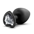 thumbnail image 4 of Eden Bling Black Plug with Heart Base, Black, 4 of 5