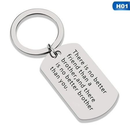 KABOER new style letters There Is No Better Friend Than A Brother Keychain Best Brother Sister