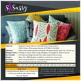 thumbnail image 5 of S4Sassy Orange Cotton Poplin Metatron Cube Sofa Cushion Case Home Decorative Square Pillow Cover Throw 2Pcs-18 x 18 Inches, 5 of 5