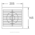thumbnail image 4 of Extractor De Aire, Estevez 2506, Para Baño 6'' Muro/techo Estevez 2506, 4 of 7