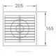 thumbnail image 4 of Extractor De Aire, Estevez 2506, Para Baño 6'' Muro/techo Estevez 2506, 4 of 7