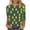 Z05 Multicolor, variant on Erwazi Mardi Gras T-Shirt for Women Graphic Printed Crewneck 3/4 Sleeve Carnival Tee Top