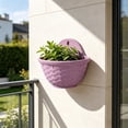 thumbnail image 5 of chaungfeng Decorative Hanging Plant Pot for Outdoor, Purple, 5 of 6