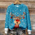 thumbnail image 5 of Festive Print Cozy Crewneck Pullover For – Seasonal Holiday Sweater With Stylish Pattern For Casual Wear, 5 of 5