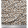 thumbnail image 3 of Soimoi Poly Georgette Fabric Leopard Animal Skin Print Fabric by The Yard 42 Inch Wide, 3 of 3