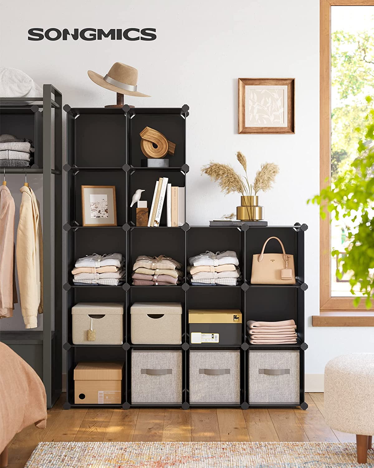 6-16 Cubes Wardrobe Storage Organizer Closet Shoes Clothes Shelving Rack Shelf 