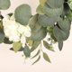thumbnail image 4 of Corona de hortensias artificiales de eucalipto, Compatible con puerta delantera, pared, ventana, decoración del hogar de granja, 4 of 5