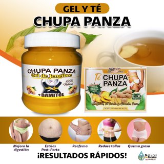 Chupa Panza Detox Ginger Tea 60 Bags Te Chupa Pansa Versión Mexicana 2  Boxes 7502217904728