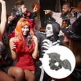 thumbnail image 4 of Unique Bargains 1 Pc Hair Elastics Fashion Halloween Bat Hair Ties Grey, 4 of 5