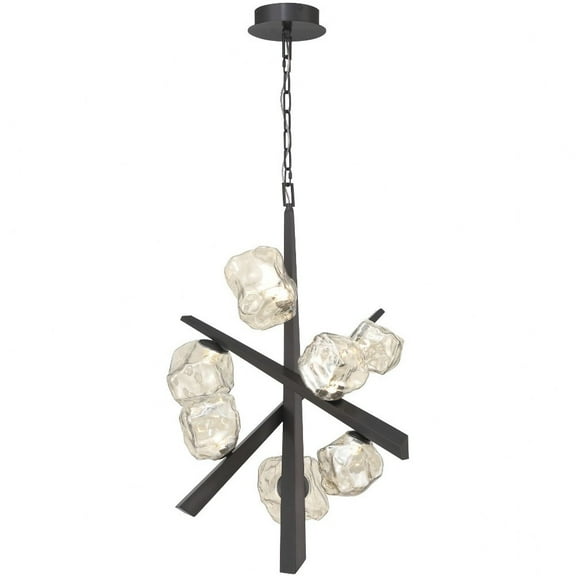 47234-024 Eurofase Lighting Thorah - 17W 7 LED Chandelier-33 Inches Tall and 27 Inches Wide-Graphite Finish