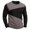 Gray, variant on GrmtClth Mens Basic Daily Wear Spliced Color Block Crew Neck Pullover Shirts, Long Sleeve Relax Fit Everyday Leisure Tops Blue XL