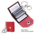 thumbnail image 3 of Unique Bargains Personalized Leather Mini Photo Album Keychain with 10 Pictures Memory Keyring Book for Family, Dark Red, 3 of 6