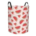thumbnail image 2 of Xecao Watermelon Print Laundry Hamper Basket,designed for Blanket Storage and Nursery Clothes in the Bedroom, 2 of 8