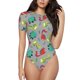 thumbnail image 1 of Balery Cute Dinosaur Body de cuello redondo de manga corta para mujer Tops de manga corta Tops básicos-XX-Large, 1 of 7