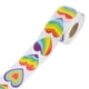thumbnail image 5 of Rainbow Heart Sticker Roll Self Adhesive Craft Stickers for DIY, Envelope Sealing, Weddings, Valentine's Day and More Decorations, 5 of 5