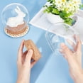 thumbnail image 3 of Clear Glass Cloche Display Dome with Cork Base Eternal Transparent Flower Glass Cover 4.3x4.25inch, 3 of 6