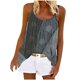 thumbnail image 2 of Puntoco Blusas sin mangas para mujer Blusas casuales sin mangas con cuello redondo y estampado de moda para mujer, 2 of 5