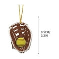 thumbnail image 3 of YFGEFTR Personalized Softball Gloves Ornament, Softball Custom Name Ornament, Softball Glove Flat Ornament, Handcrafted Holiday Decoration, Sport Collection, 3 of 3