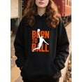 thumbnail image 2 of Bold Basketball Hoodie for Men and Women, Unisex Pullover Hooded Sweatshirt, Comfortable Cotton Poly Blend, Casual Streetwear for Sport Fans, 2 of 5