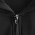 thumbnail image 6 of DondPO Essentials Hoodie Hoodies for Women Women Casual Solid Long Sleeve Zipper Hooded Sweatshirt Tops Zip Up Hoodie Women Sweatshirt for Women Black M, 6 of 7