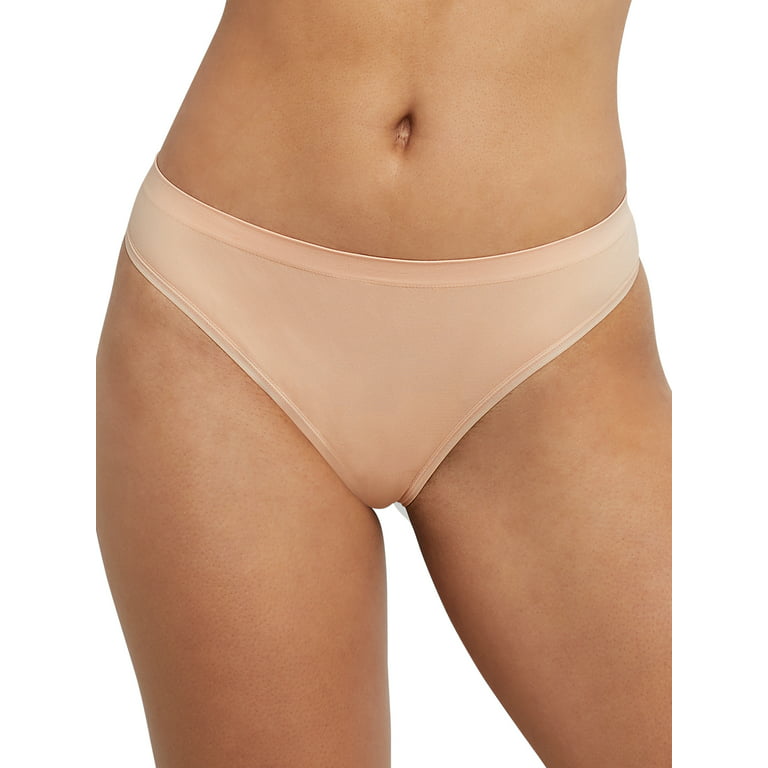 Hanes Womens Women's Comfort Flex Fit Microfiber Thong Panty (Pack of 6) :  : Clothing, Shoes & Accessories