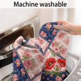thumbnail image 5 of Pioneer Flower Floral Print Pattern Bathroom Rugs Mat, Non Slip Microfiber Bathroom Rug with Rubber Backing, Soft Mats for Bathroom Floor Tub Shower, 24"x60", 5 of 5