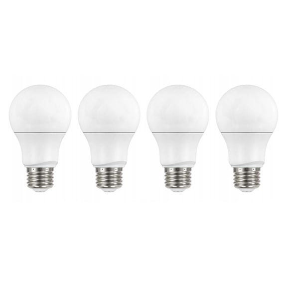 4Pk - Satco 9.5w 120v A19 LED E26 Medium Base 800 Lumens 3000k Warm White