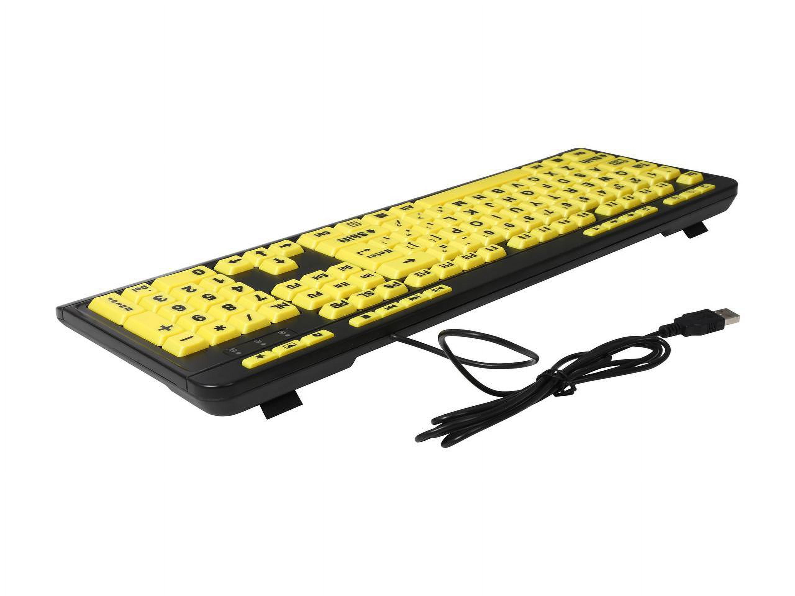 Luminous 4X Large Print Multimedia Desktop Keyboard