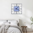 thumbnail image 3 of Wall Clock 24 Inch Square Large Modern Wall Clock Pointer & Roman Numerals for Kitchen Bedroom Decoration Wall Decor, 3 of 8