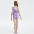 thumbnail image 4 of Hiiyo Ensemble Bikini à Volants pour Grandes Filles avec Bas à Queue de Poisson Maillot de Bain, 3 Pcs, 4 of 8