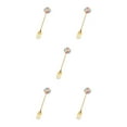 thumbnail image 3 of Transemion 1/2/3/5 Cartoon Adorable Restaurant Hotel Tableware Portable Washable Stainless Steel Stirring Mixing Dinnerware Cake Flatware Candy Fork Rainbow 5PCS, 3 of 6