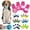 E, variant on SeekLGT Dog Socks for Hardwood Floors Anti Slip Non Slip Pet Puppy Doggie Grip Socks with Rubber Grippers for Indoor Traction Control 8 Styles Available 1 Count