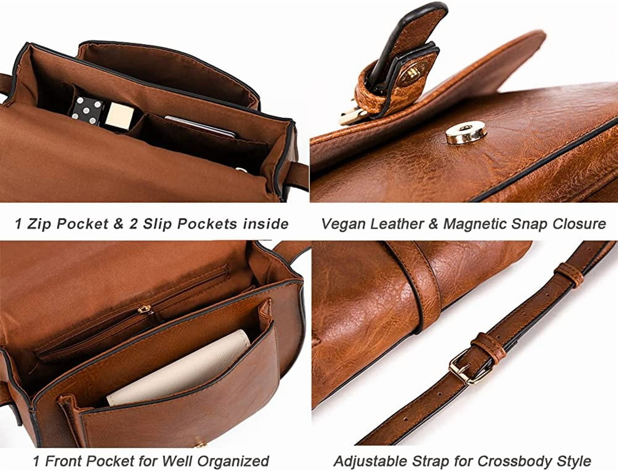 Crossbody Bags for Women Small Over the Shoulder Saddle Purses and Boho Cross body Handbags,Vegan Leather
