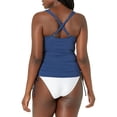 thumbnail image 2 of Catalina - Playera de Tankini con Ajuste Lateral estándar para Mujer, Mdnt, M, 2 of 3