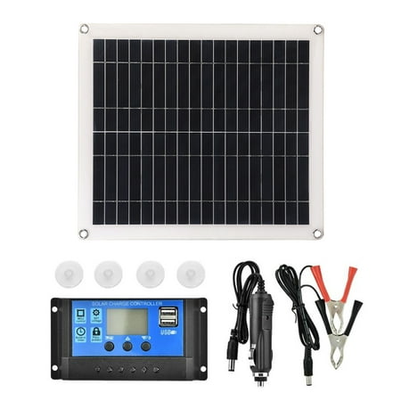 25W 5V Portable Double USB Port Flexible High Efficiency Sunpower Polycrystalline Solar Panel Power Kit with