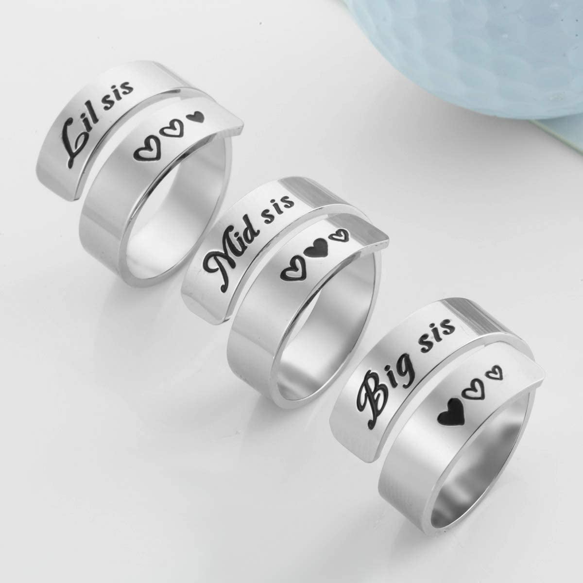 Friendship Rings Women | Metal Friendship Rings | Metal Opening Rings |  Friendship Ring 3 - Rings - Aliexpress