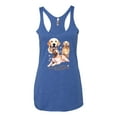 thumbnail image 2 of If It's Not a Golden Retriever It's Just a Dog Gift | Womens Dog Lover Premium Tri-Blend Racerback Tank Top, Vintage Royal, Medium, 2 of 3