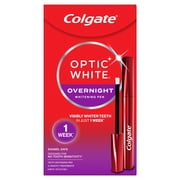 Colgate Optic White Overnight Teeth Whitening Gel Pen, 21 Whitening Treatments, 0.08 oz